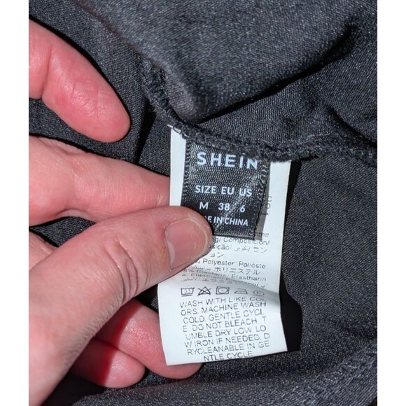 Shein Crop Tops M Women's Blue Black Tweed Button Down Vests Lot of 3 Designer - Picture 10 of 16